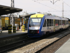 ドイツの青い電車