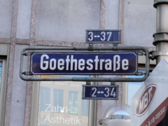 Goethestraße（ゲーテ通り）